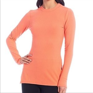 Free People Movement Ribbed Long Sleeve Activewear Top Pink Size S NWT